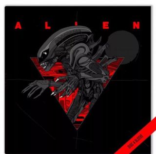 Mondo Alien// Soundtrack Colored Vinyl// 4xLP Box// MIB// Tyler Stout handbill. 3