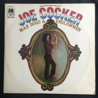 Joe Cocker Mad Dogs & Englishmen Ost A&m Uk Orig Poster Fold Sleeve Vinyl 2lp Ex
