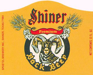 Shiner Bock Beer Label T Shirt Spoetzl Brewing Shiner Texas Small - Xxxlarge