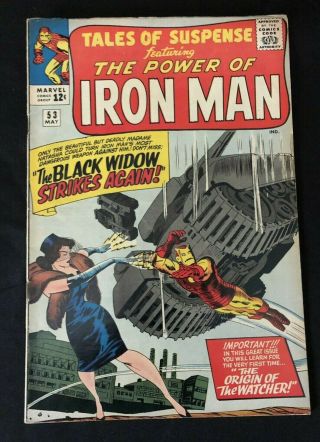 Tales Of Suspense 53 (1964) 2nd Appearance Of The Black Widow Org Of Watcher