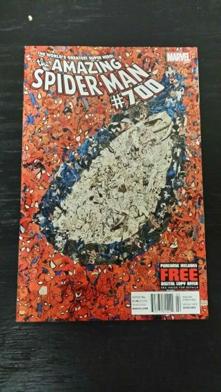 2013 Marvel Comics Spider - Man 700 Death Of Peter Parker Vf,  Bag & Board