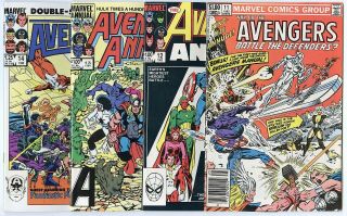 Avengers Annual 11 - 22 Complete Run Avg.  Nm 9.  4 White Pages Marvel 1982