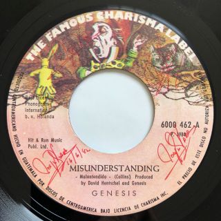 Genesis • Misunderstanding • Rare 45 • Guatemala • Phil Collins • Peter Gabriel