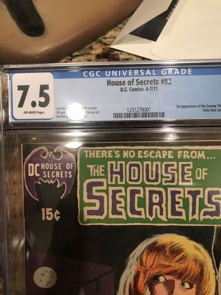 House Of Secrets 92 CGC 7.  5 Off - White Pages 3