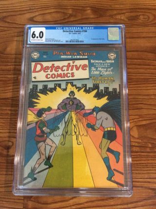 Detective Comics 184 Cgc 6.  0 Fn Ow/w Pgs 1st Firefly