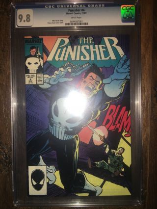 The Punisher 4 (2nd Series) Cgc 9.  8 White Pages