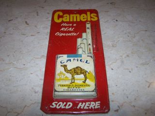Wonderful Vintage 3d Camel Cigarettes Advertising Thermometer/check It Out