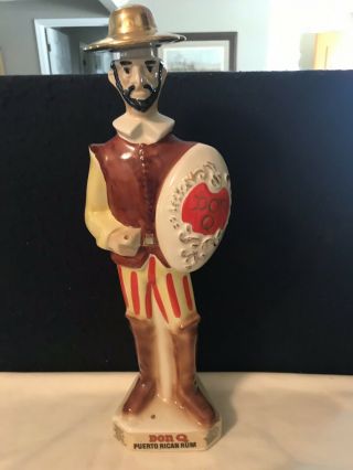 Vintage 1970 Don Q Quixote Puerto Rican Rum Decanter Rare