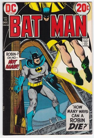 Batman 246 Vf 8.  0 How Many Ways Can A Robin Die