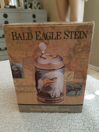 1989 Budweiser Bald Eagle Endangered Species Beer Stein.