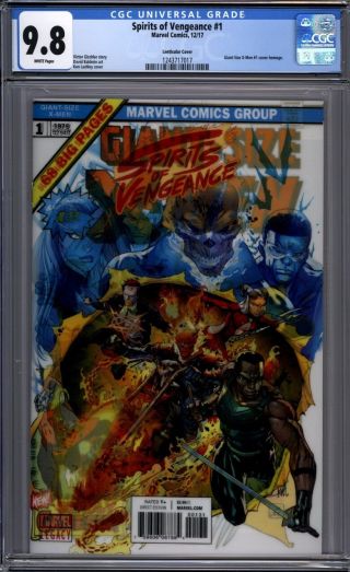 Spirits Of Vengeance 1 Giant Size X - Men 1 3d Cover Homage 1st Print Cgc 9.  8