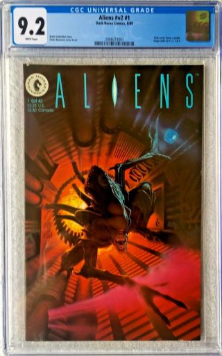 Cgc 9.  2 Aliens 1.  1989.  Painted Cover.