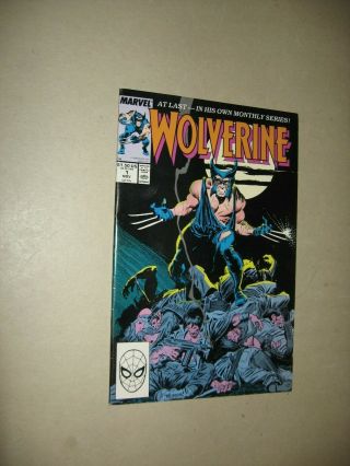 WOLVERINE 1,  2 & 3 1ST ONGOING SERIES.  1ST PATCH MARVEL COMICS VF TO VF, 2