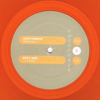 Eurythmics Beethoven Orange 12 " Vinyl Dj Promo Razormaid Remixes Annie Lennox