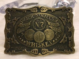 Vintage 1973 Jack Daniels Whiskey Old No.  7 Belt Buckle