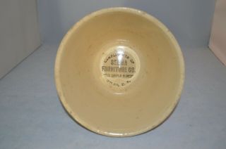 Vintage Selma Furniture Co.  Advertising Stoneware Bowl - Selma,  Nc