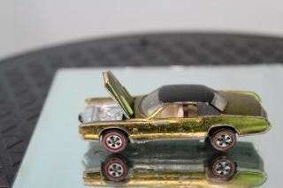 Hot Wheels Redline Custom Eldorado in Olive Green w White interior US 2