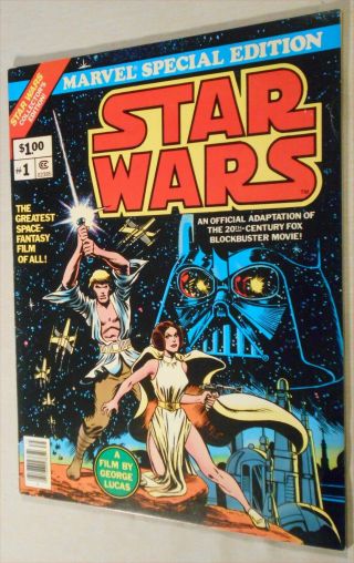 Star Wars 1 Fn/vf 7.  0 Higher Grade 1977 Over - Sized Treasury Edition 1st Movie