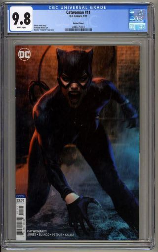 Catwoman 11 Variant Cover Cgc 9.  8 (2019) Stanley Artgerm Lau Cover Dc