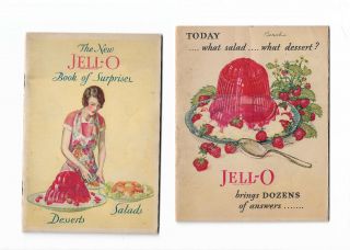 Jell - O Vintage Recipe Advertising Cookbooks Booklets 1928 1930 Jello
