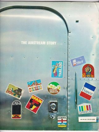 Airstream Travel Trailer And Motorhomes - Advertising Sales Brochure For 1966