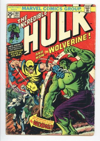 Incredible Hulk 181 Vol 1 Lower/mid Grade 1st App Wolverine W/ Value Stamp