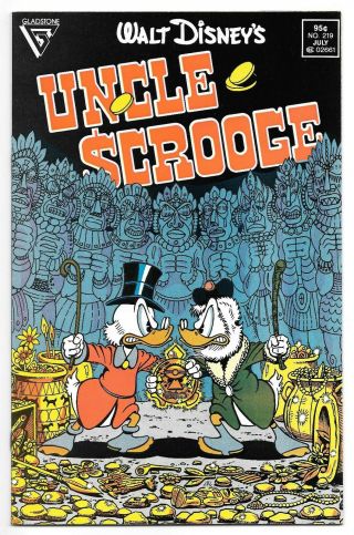 Uncle Scrooge 219 (7/87 Gladstone) Nm (9.  4) " Son Of The Sun " Rosa 