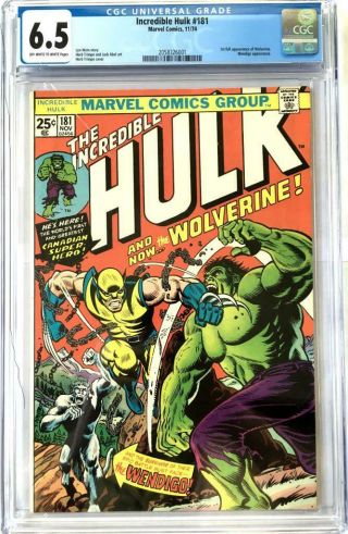 Incredible Hulk 181 Cgc 6.  5 (ow - W) 1st Appearance Of Wolverine - Undergraded?
