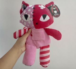 12inches Emily The Strange Patchwork Pink Kitty Stuffed Plush Toy With Tag