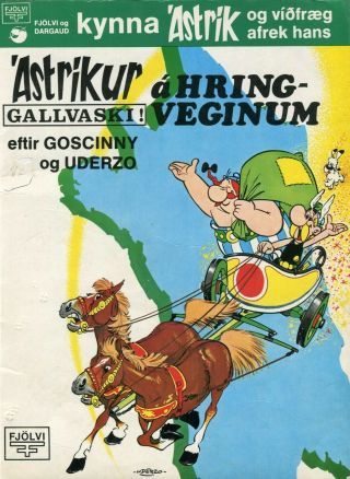 Asterix Le Tour De Gaule In Icelandic Scarce First Edition 1982 Vg