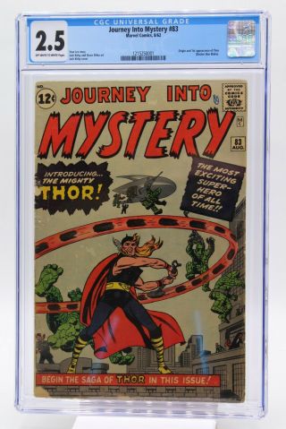 Journey Into Mystery 83 Cgc 2.  5 1st Appearance Of Thor
