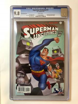 Superman Unchained 1 Dc 52 Cgc 9.  8 1:100 Bruce Timm 1930 