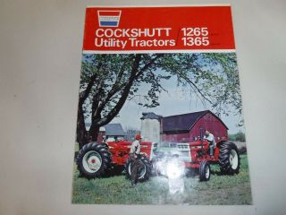 Cockshutt White 1265 1365 Tractor Color Sales Brochure Very Good 1971