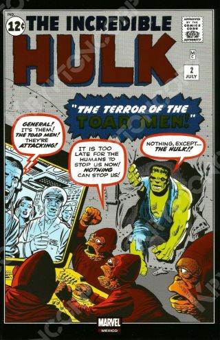 MARVEL Mexico INCREDIBLE HULK 1 - 3 1ST APPEARANCE OF THE HULK FOIL Reprint 4