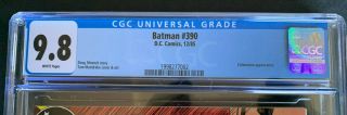 BATMAN 390 | CGC 9.  8 | White Pages | DC 12/85 | Catwoman appearance 3