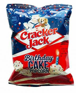 Cracker Jack Birthday Cake Popcorn (1 - 4 Oz) Bag " Limited Time Only "