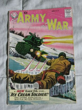 Our Army At War 85 1959 Gd - 1st App Ice Cream Soldier