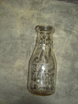 Vintage S.  A.  And F.  Dairies Pint Milk Bottle,  El Paso,  Tex. ,  Good Cond.