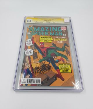 Marvel Comics Spider - Man 700 Cgc 9.  8 Ditko Variant Cover Stan Lee Sign