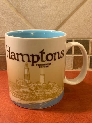 Starbucks Hamptons Mug 2010 Large 16 Oz Collectors Series Coffee Cup