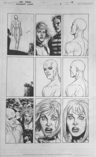 Gary Frank Doomsday Clock Comic Art 7 P18 Batman,  Watchmen,  Superman