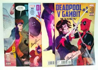 Signed Deadpool V Gambit Complete 1 2 3 4 5 Kevin Wada Marvel Limited Series