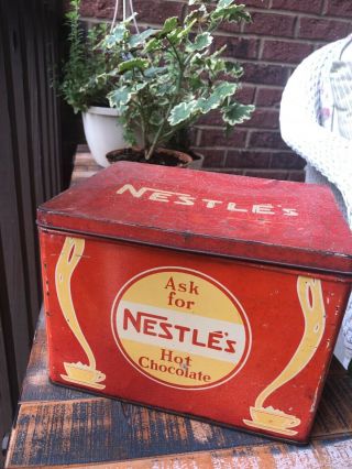 Rare Vintage Nestle’s Hot Chocolate Tin - Large