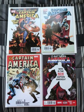 Falcon/winter Soldier Combo,  Captain America Vol5 1,  6,  14 & Vol7 25,  Marvel