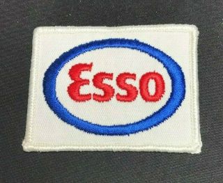 Vintage Esso Oil & Gas Co Racing Cloth Car Jacket Patch