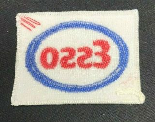 Vintage Esso Oil & Gas Co Racing Cloth Car Jacket Patch 2