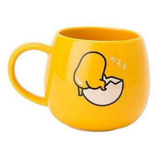 GUDETAMA LAZY EGG egg Shaped yellow ceramic soup tea coffee cup mug SANRIO 2