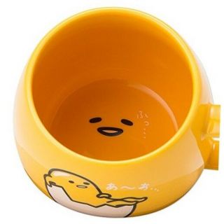 GUDETAMA LAZY EGG egg Shaped yellow ceramic soup tea coffee cup mug SANRIO 3
