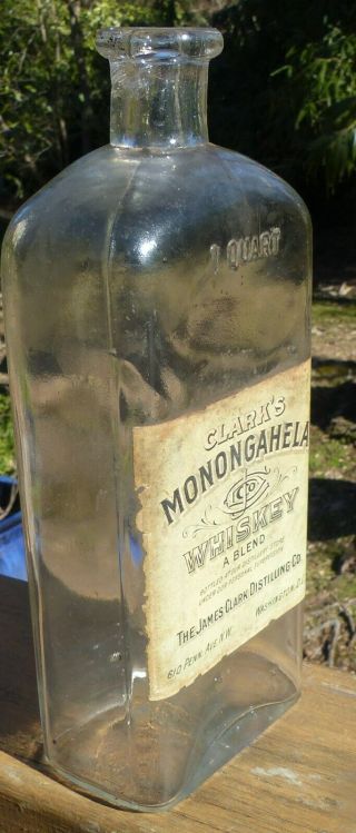 MONONGAHELA WHISKEY by The JAMES CLARK DISTILLING Co.  Bottle 3