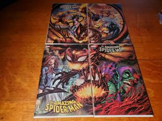 Nm Spider - Man 797 798 799 800 Comics Kirkham Connecting Variant Set